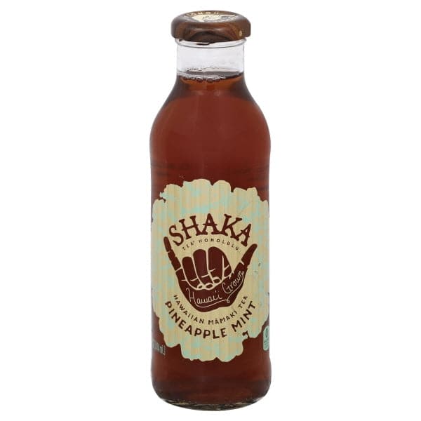 SHAKA TEA - Tea Pineapple Mint - 14 Fl Oz | Pack of 12 - Plan-txs