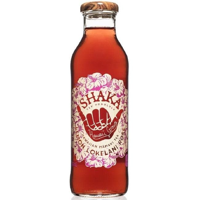 SHAKA TEA - Lemon Tea Lokelani Rose - 14 Oz | Pack of 12 - Plan-txs