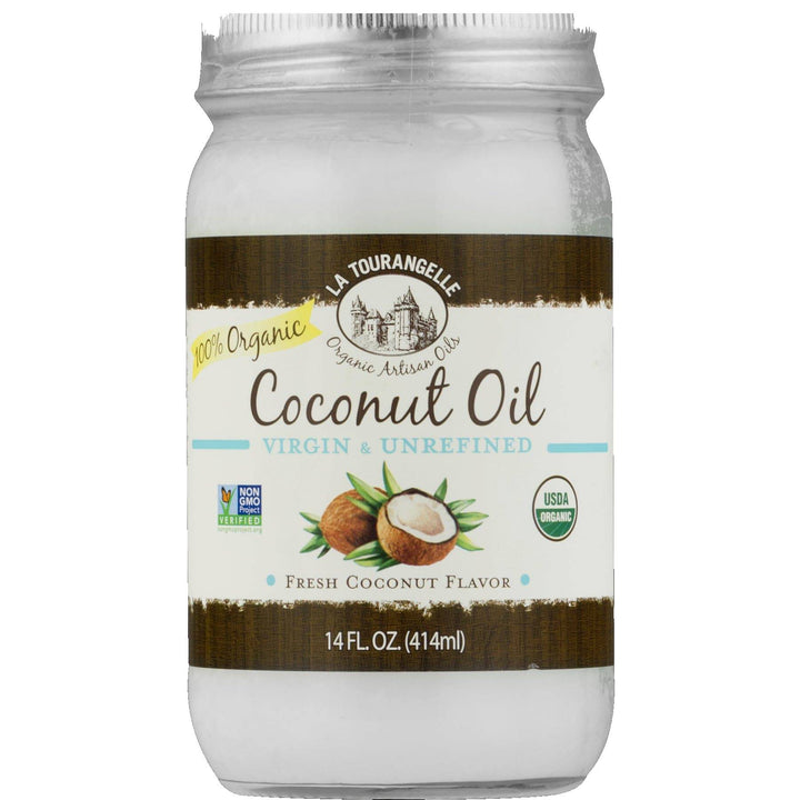 La Tourangelle, Organic Virgin Coconut Oil, 14 fl oz | Pack of 6 - Plan-txs