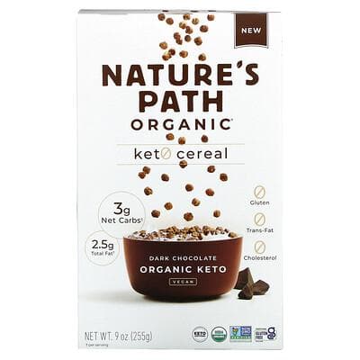 Nature's Path, Organic Keto Cereal, Dark Chocolate, 9 Oz
 | Pack of 12 - Plan-txs