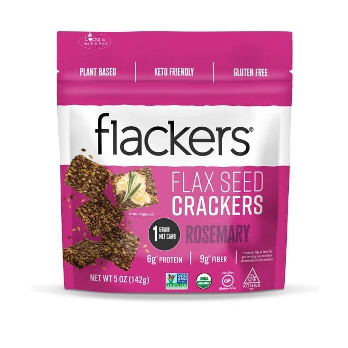 Doctor In The Kitchen Rosemary Flackers, 5 oz | Pack of 6 - Plan-txs