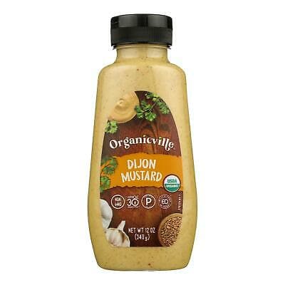 Organicville Organic Dijon Mustard 12 Oz | Pack of 12 - Plan-txs
