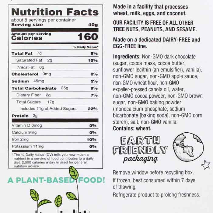 Abe's - Vegan Chocolate Fudge Brownies, 11.5oz - back