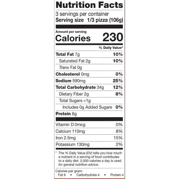 American Flatbread - Pizza Pepperoni, 11.27oz - Back