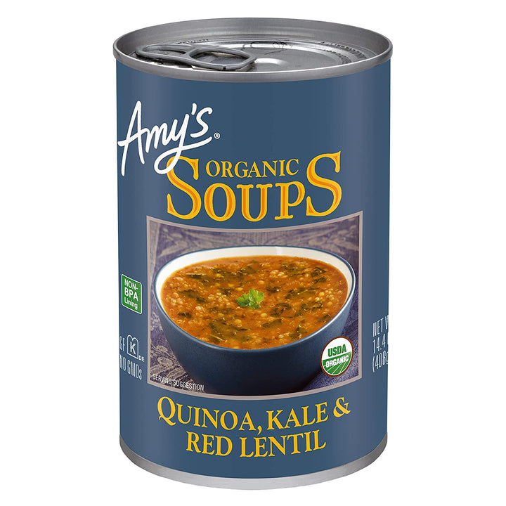Amy's - Red Lentil Kale Quinoa Soup, 14.4oz | Pack of 12 - Plan-txs