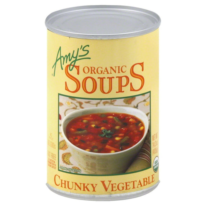 Amy's Organic Soup Chunky Vegetable 14.3 Oz | Pack of 12 - Plan-txs