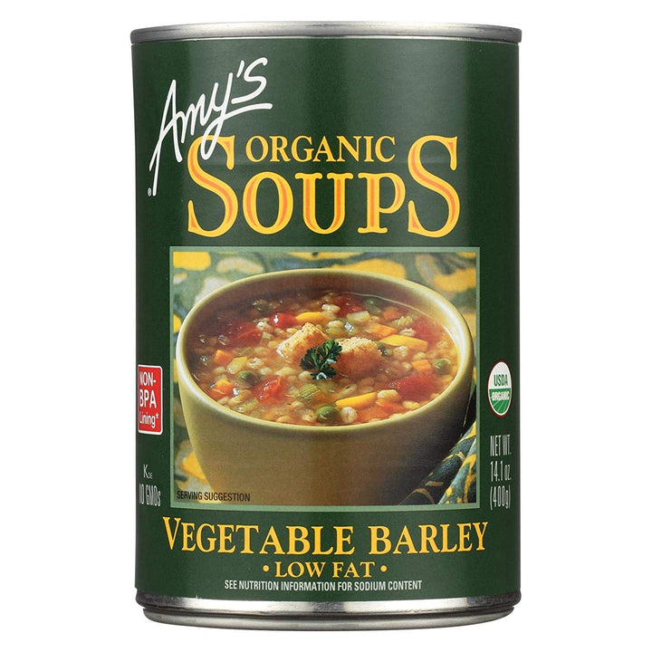 Amy's Vegetable Barley Soup 14.5 Oz | Pack of 12 - Plan-txs