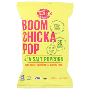 Angie's - Artisan Treats Boom Chicka Pop. Sea Salt Popcorn, 4.8 Oz | Pack of 12