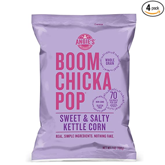Angie's BOOMCHICKAPOP Sweet & Salty Kettle Corn, 7 Oz | Pack of 12 - Plan-txs