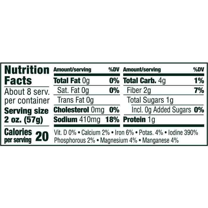 Atlantic Sea Farms - Kraut Sea Beet, 15oz - Back