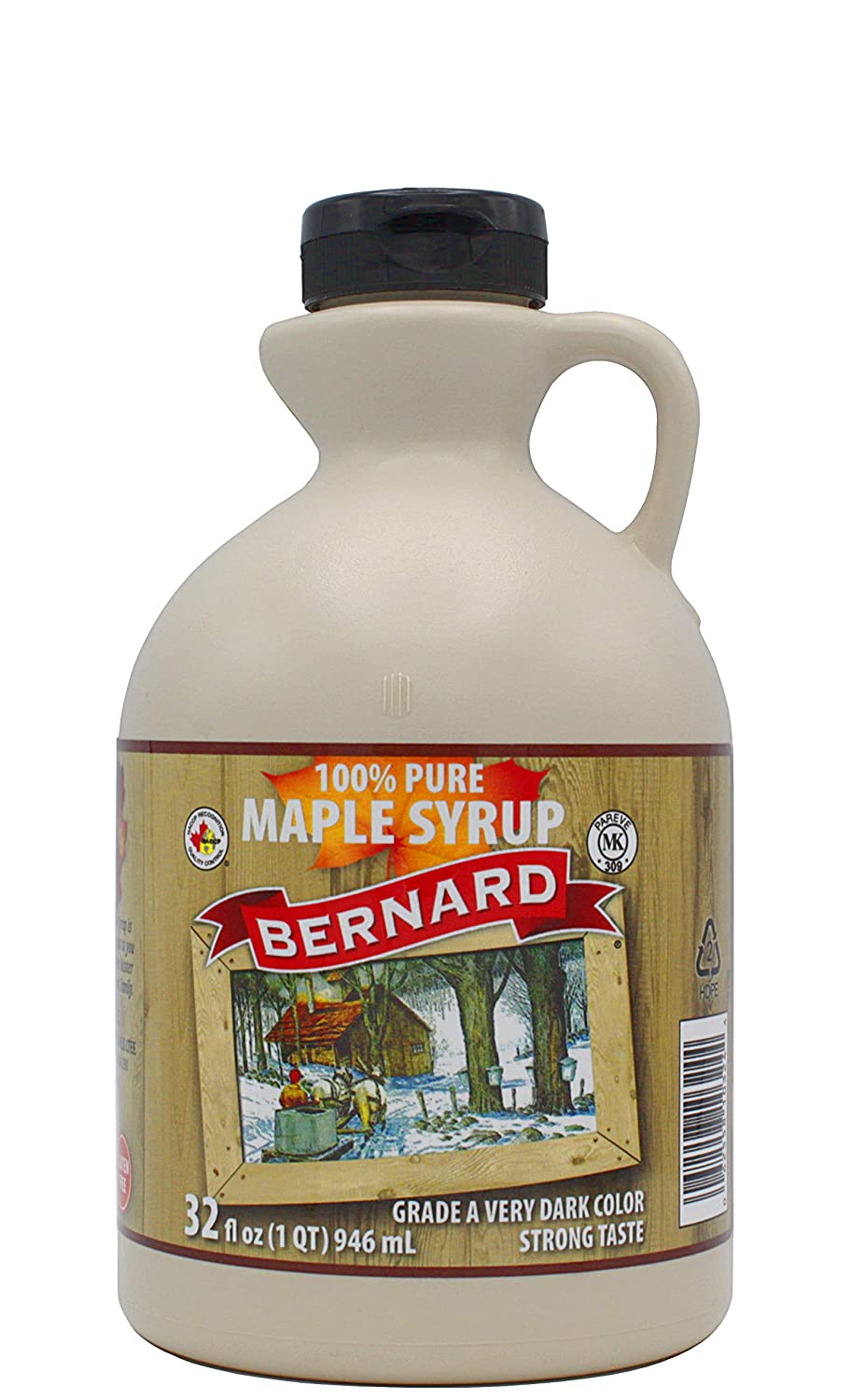 BERNARD - Pure Maple Syrup Very Dark, 32oz
 | Pack of 6 - Plan-txs