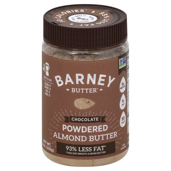 Barney Butter, Powdered Almond Butter, Chocolate, 8 oz  | Pack of 6 - Plan-txs