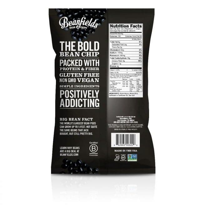 Bean field - Black Bean Chips with Sea Salt