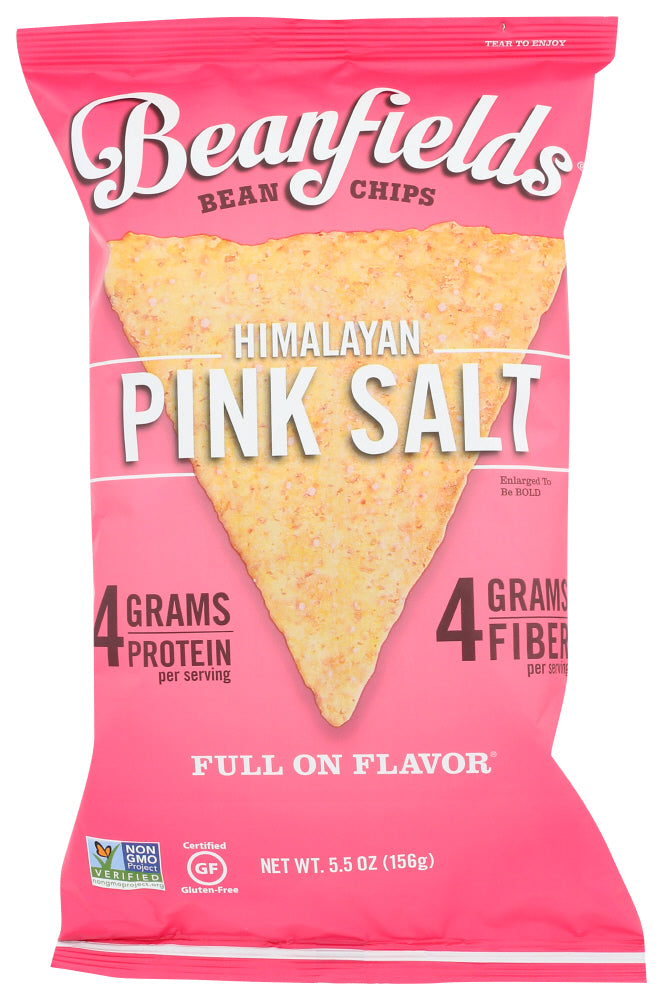 Beanfields - Himalayan Pink Salt Bean Chips, 5.5oz | Pack of 6 - Plan-txs