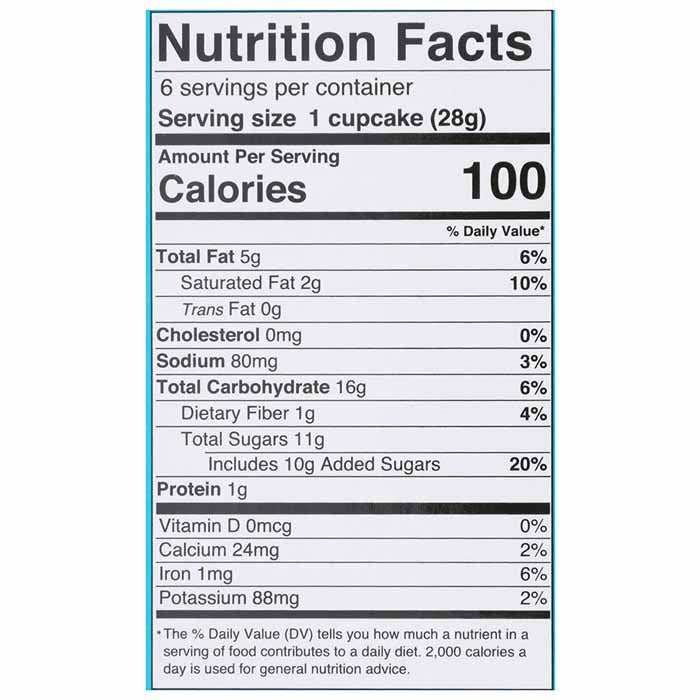 Better Bites - Mini Mostess Cupcakes, 6 Pack - back