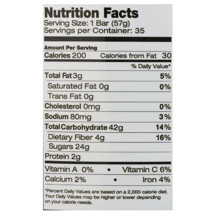 Betty Lou's - Gluten-Free Apple Cinnamon Fruit Bars, 2oz - back