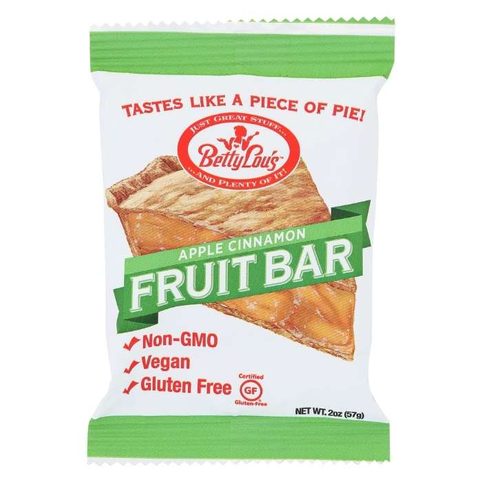 Betty Lou's - Gluten-Free Apple Cinnamon Fruit Bars, 2oz - front