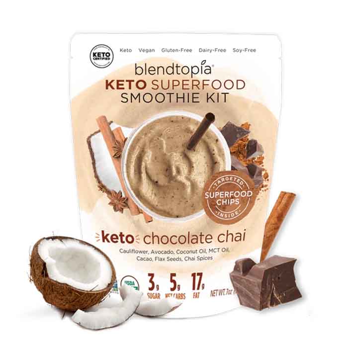 Blendtopia - Choc Chai Keto Smoothie, 7oz