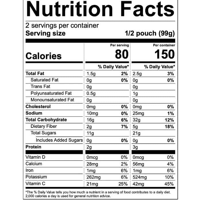 Blendtopia - Glow Smoothie, 7oz - Back
