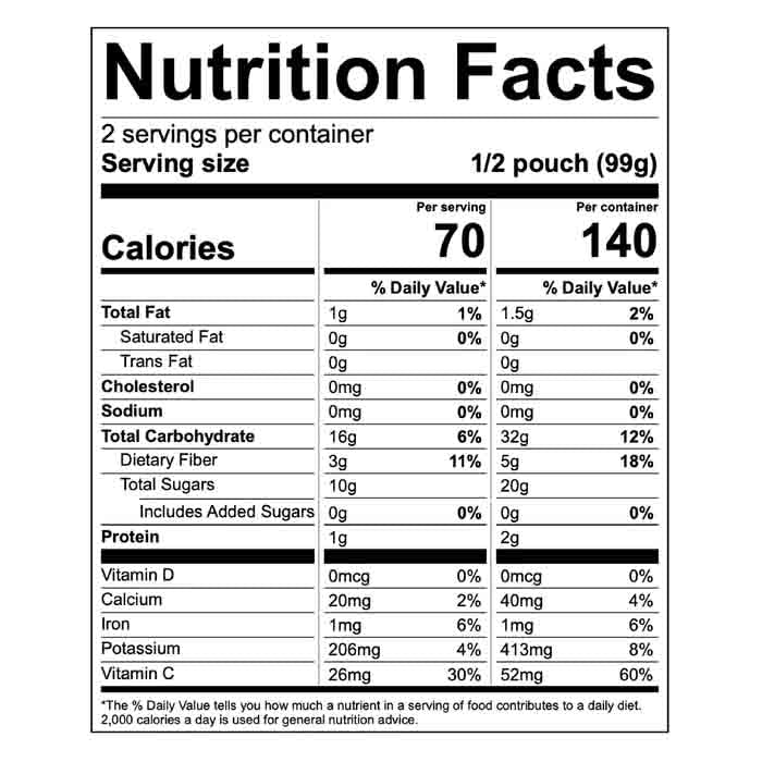 Blendtopia - Immunity Smoothie, 7oz - Back