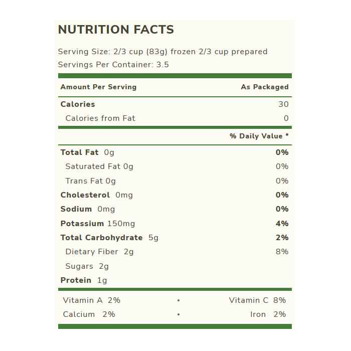 Cascadian Farm - Vegan Green Beans, 16oz - Back