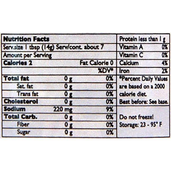 1861240000484 - caviart black caviar nutrition