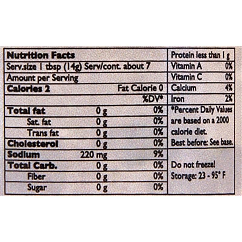 1861240001238 - caviart orange caviar nutrition