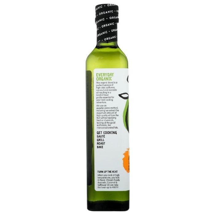 Chosen Foods-Organic Avocado, Coconut and Safflower Oil-(back)