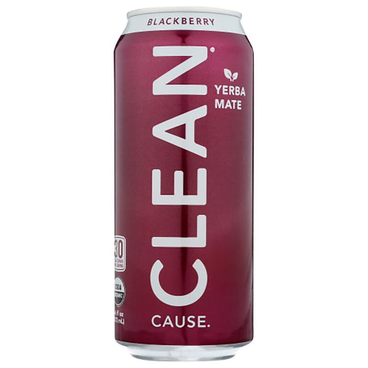 Clean Cause Yerba Mate Blackberry, 16 oz _ pack of 12