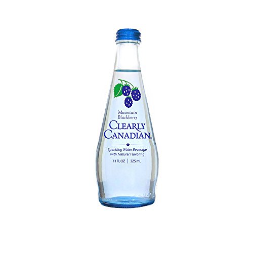 Clearly Canadian Mountain Blackberry Sparkling Water, 11 Fo | Pack of 12 - Plan-txs