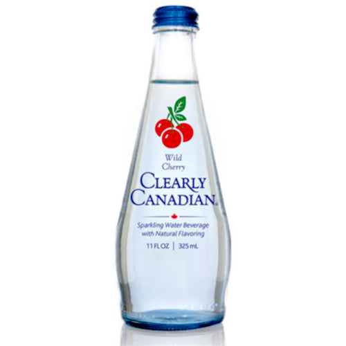 Clearly Canadian Wild Cherry Sparkling Water, 11 Fo | Pack of 12 - Plan-txs