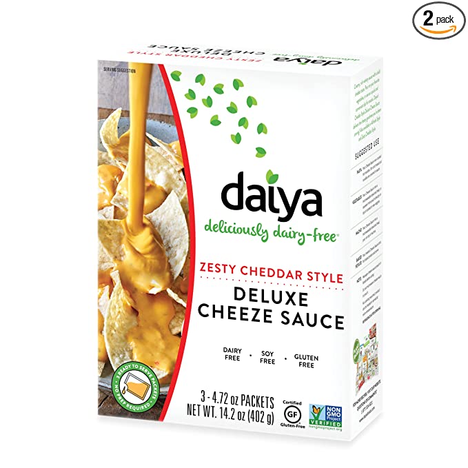 Daiya - Zesty Cheddar Style Deluxe Cheeze Sauce, 14.2oz | Pack of 8 - Plan-txs
