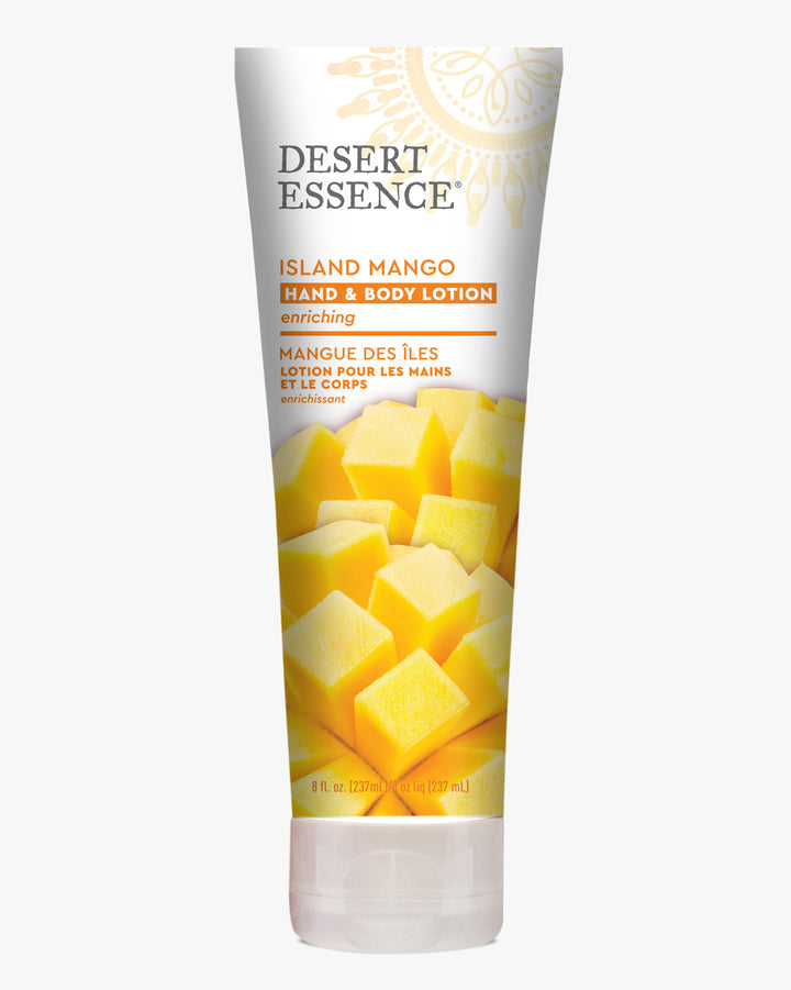Desert Essence Enriching Hand & Body Lotion Island Mango 8 Fl Oz | Pack of 3 - Plan-txs