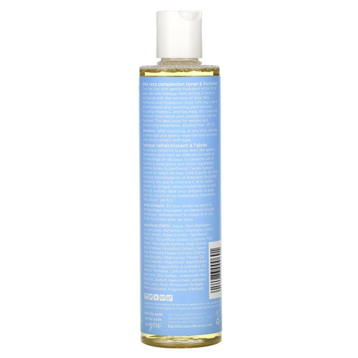 Earth Science - Aloe Vera Complexion Toner & Refresher, 8 oz - back 