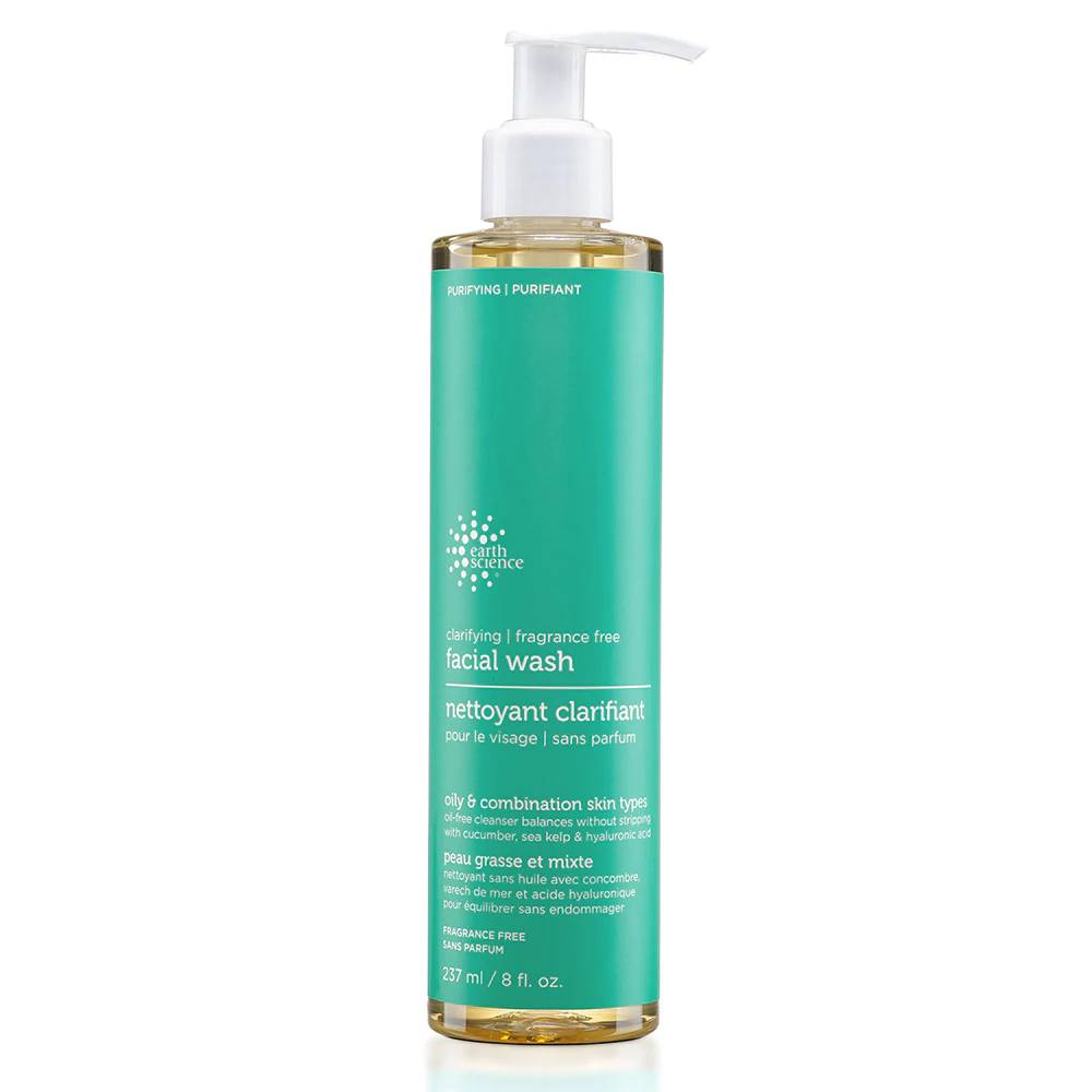 Earth Science Clarifying Facial Wash Fragrance Free, 8 oz
 | Pack of 3 - Plan-txs