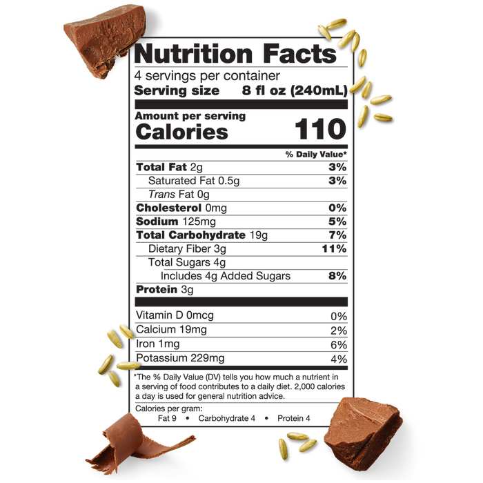 Elmhurst - Oat Milk Chocolate, 32 oz - back