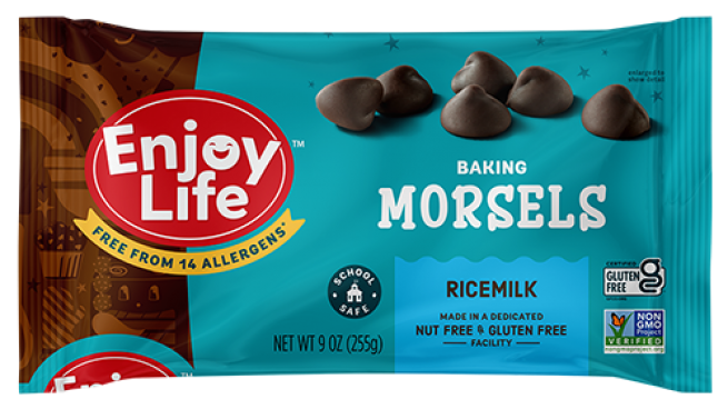 Enjoy Life Baking Morsels Ricemilk 9.00 oz
 | Pack of 12 - Plan-txs