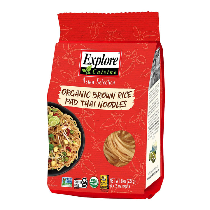 Explore Cuisine - Brown Rice Noodle Pad Thai, 8oz
 | Pack of 6 - Plan-txs