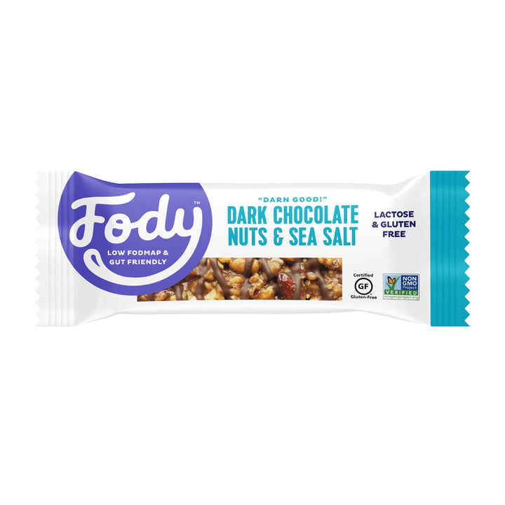 Fody Food Co - Dark Chocolate Bar Nuts & Sea Salt, 1.41oz | Pack of 12 - Plan-txs