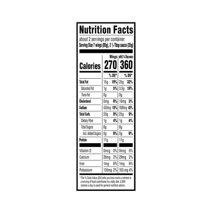 638031613236 - field roast buffalo wings nutrition