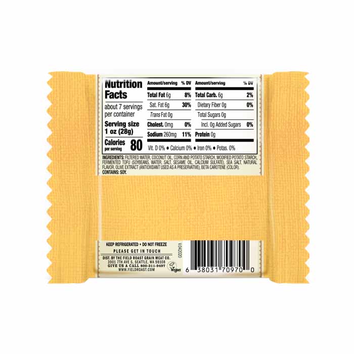 Field Roast - Creamy Original Chao Block, 7oz  - back