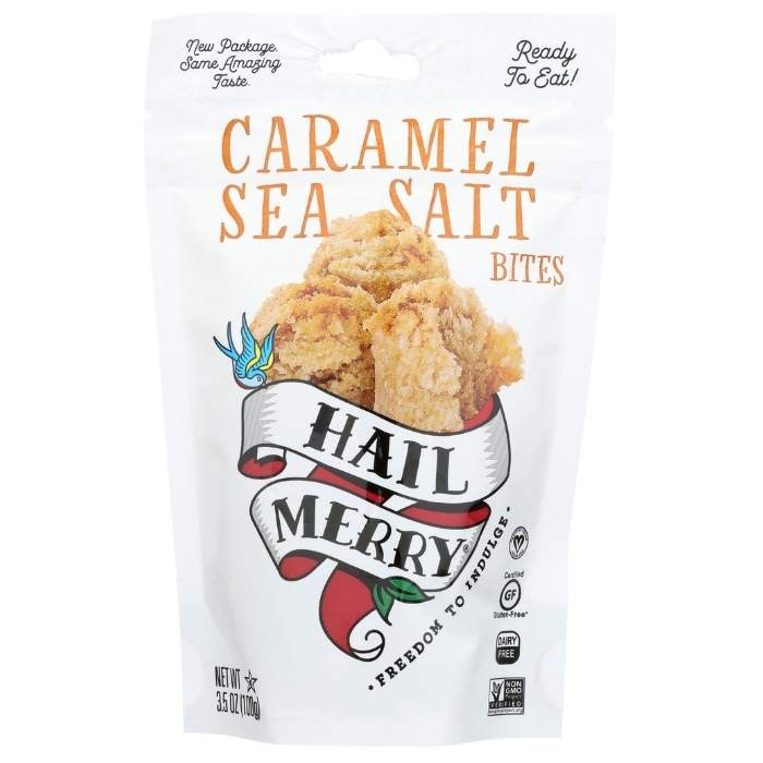 Hail Merry - Gluten-Free Bites Caramel Sea Salt, 3.5oz - front