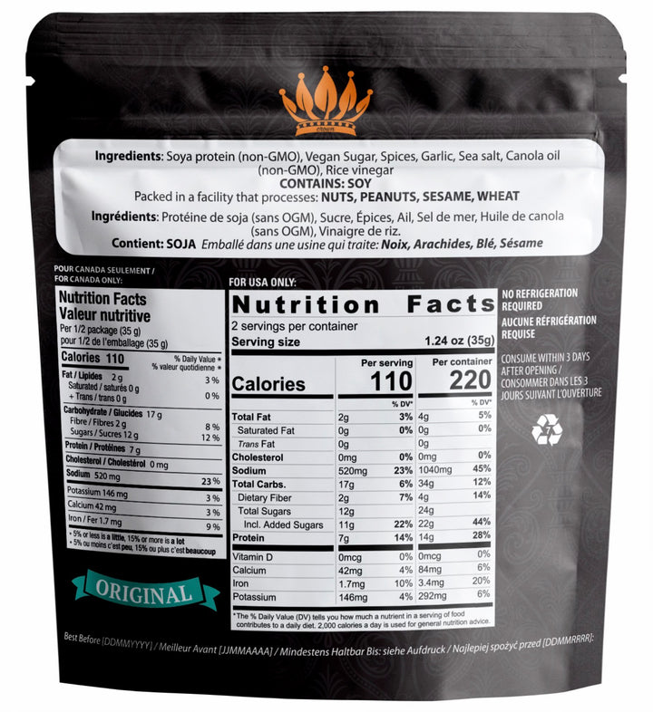 Noble Jerky - Vegan Jerky Original, 2.47oz - Plan-txs