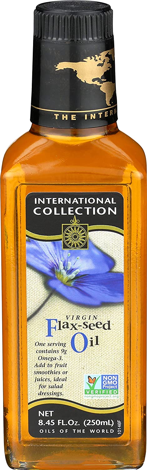 International Collection Flaxseed Oil Virgin, 8.45 Fl Oz | Pack of 6 - Plan-txs