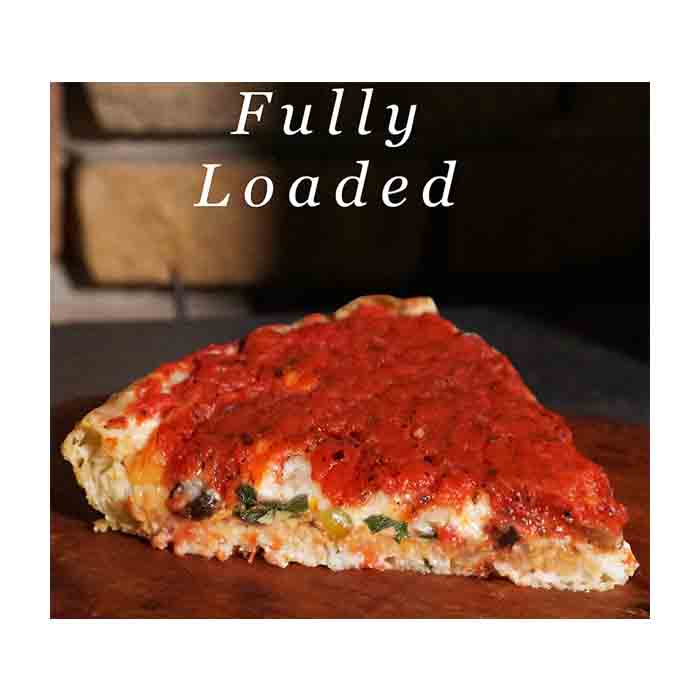 Kitchen 17 - Gluten Free Frozen Vegan Deep Fully Loaded Pizza, 2lbs