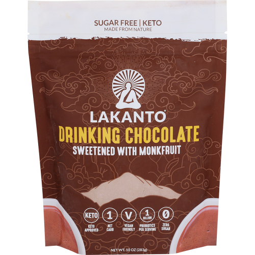 Lakanto, Drinking Chocolate Sweetened with Monk Fruit, 10 oz | Pack of 8 - Plan-txs