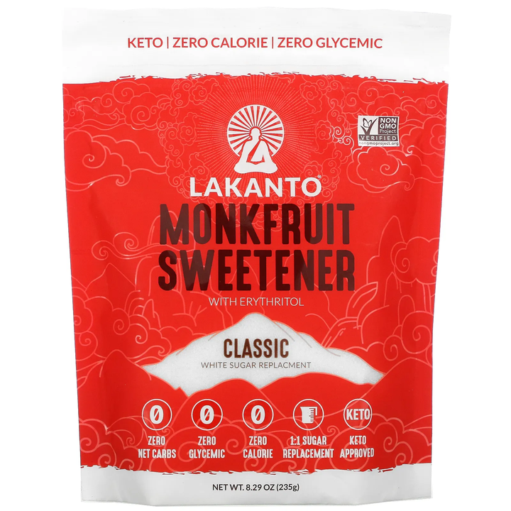 Lakanto, Monkfruit Sweetener with Erythritol, Classic, 8.29 oz | Pack of 10 - Plan-txs