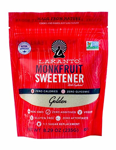 Lakanto, Monkfruit Sweetener with Erythritol, Golden, 8.29 oz | Pack of 10 - Plan-txs
