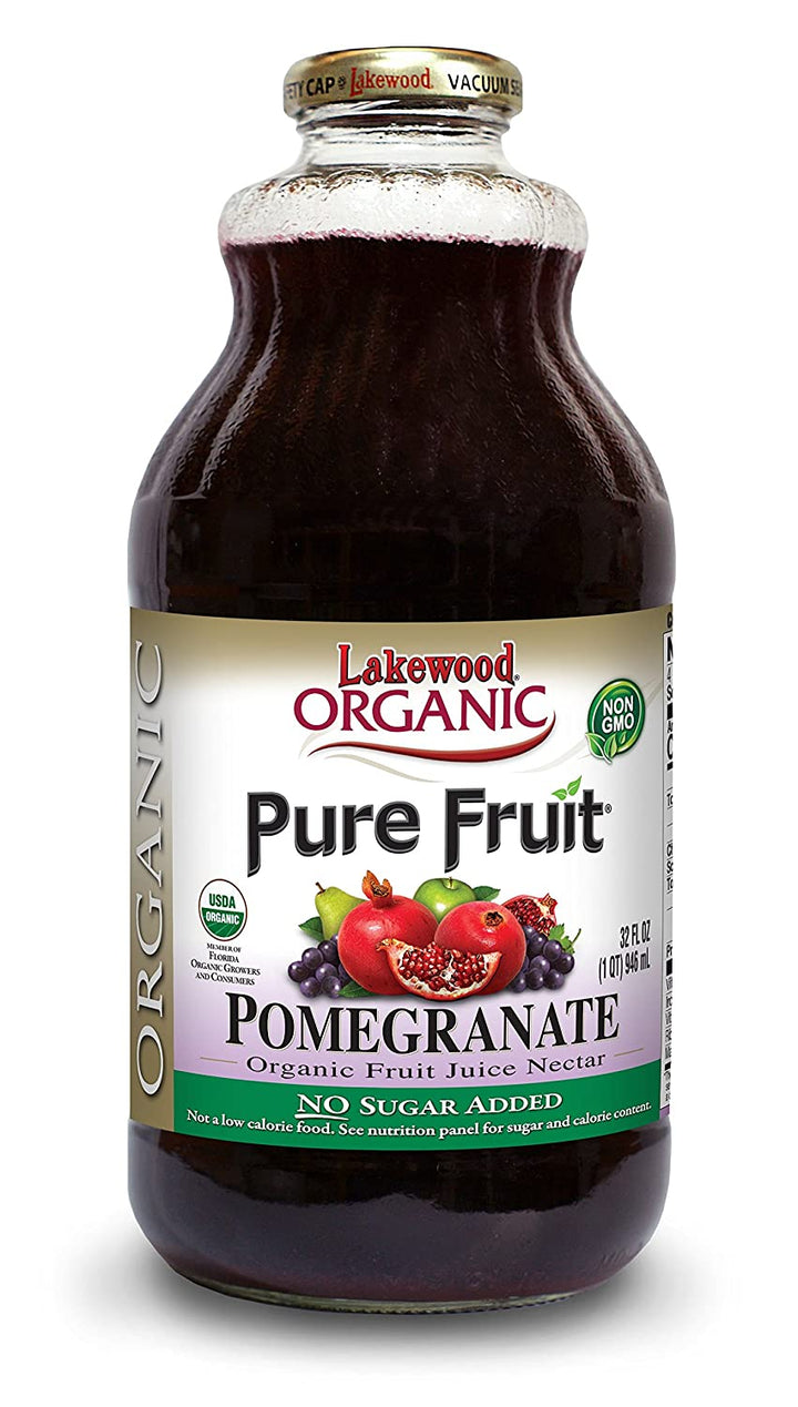 Lakewood - Organic Pomegranate Juice - Heart Healthy Blend 32 oz | Pack of 6 - Plan-txs