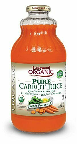 Lakewood Organic Pure Juice Fresh Pressed Carrot 32 Fl Oz | Pack of 6 - Plan-txs